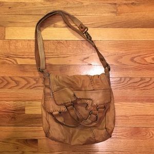 Lucky Brand Abbey Road Foldover Bag Leather